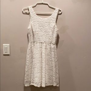 Lush Lacey white dress